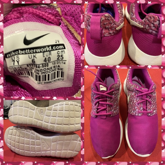 Nike Shoes - Like New Nike Youth Fuschia Colored Sneakers